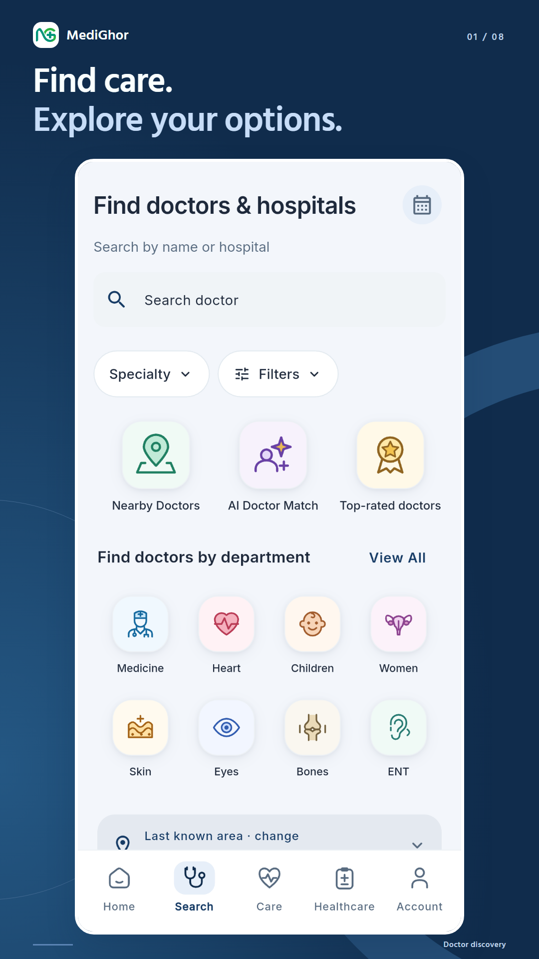 Find the right specialist.